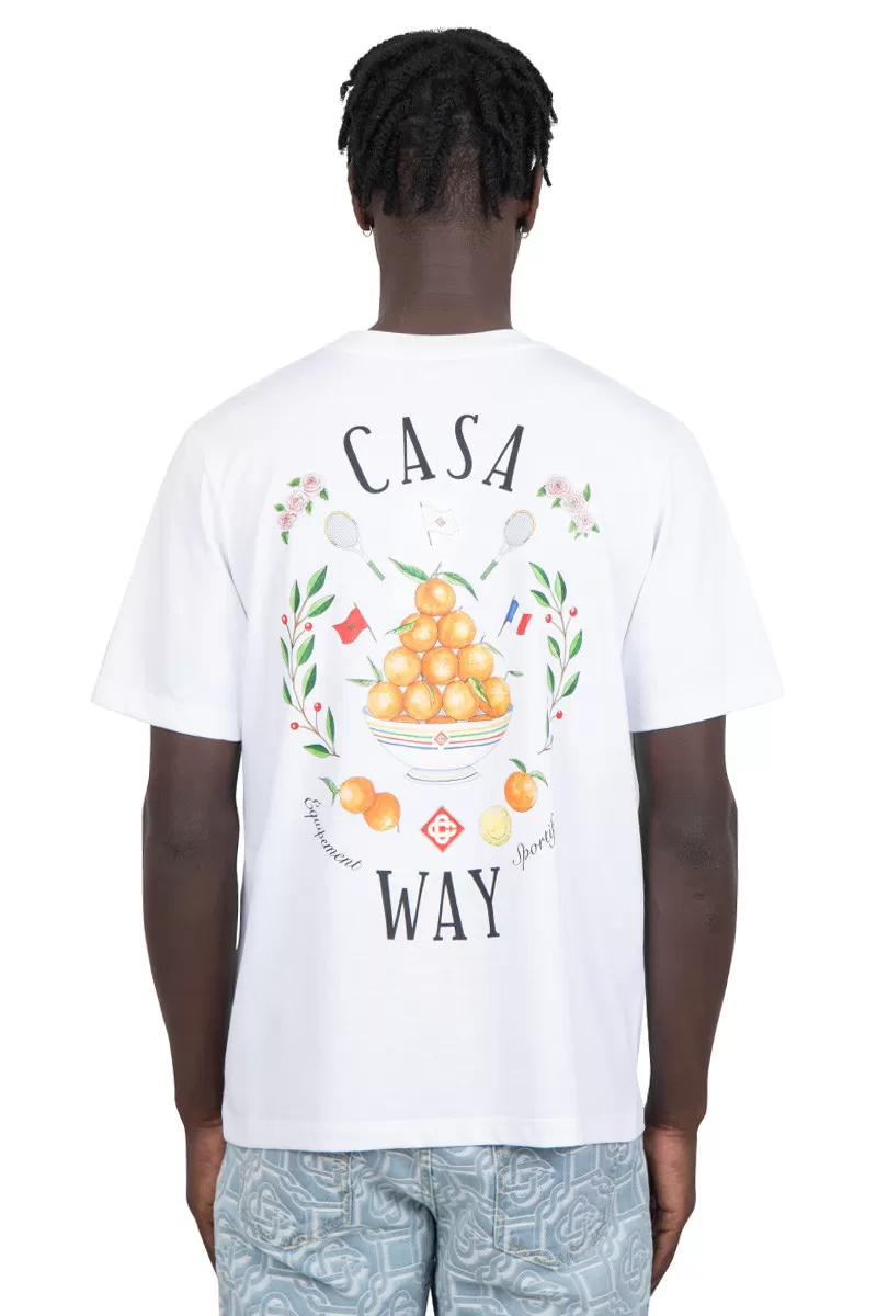 Casablanca T-shirt casa way blanc