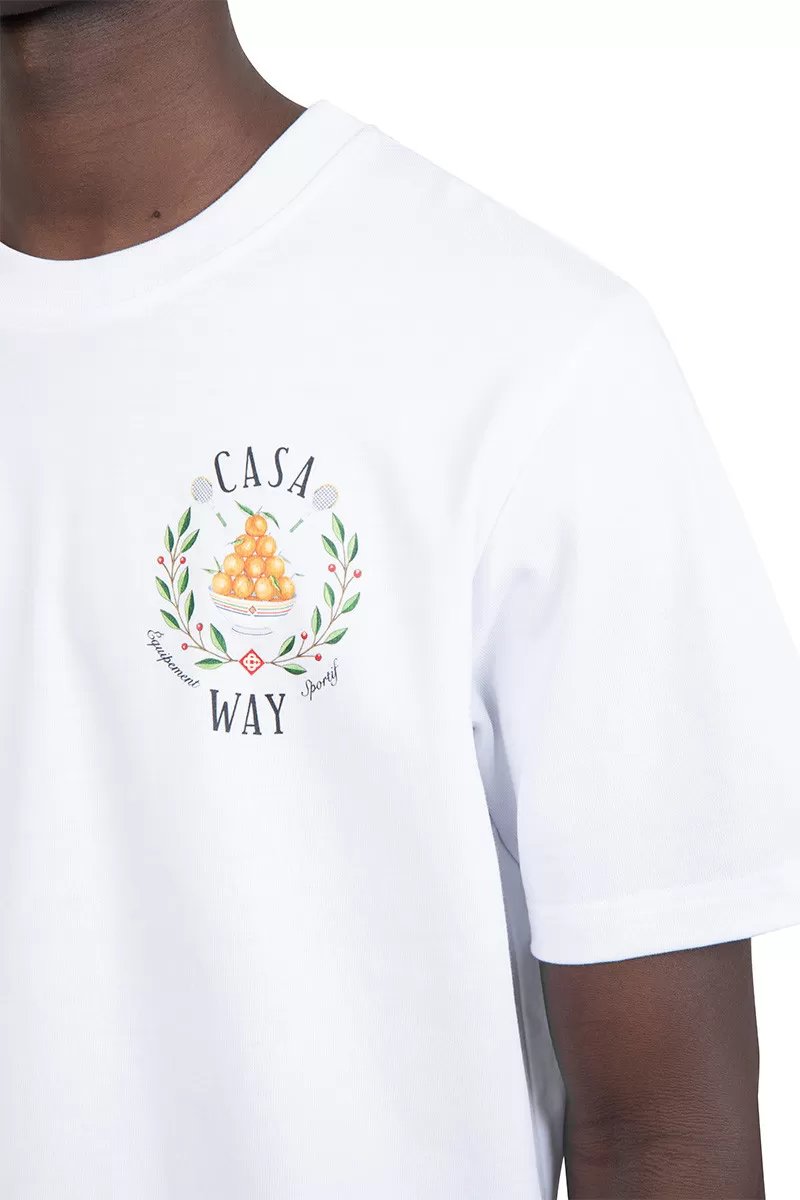 Casablanca T-shirt casa way blanc