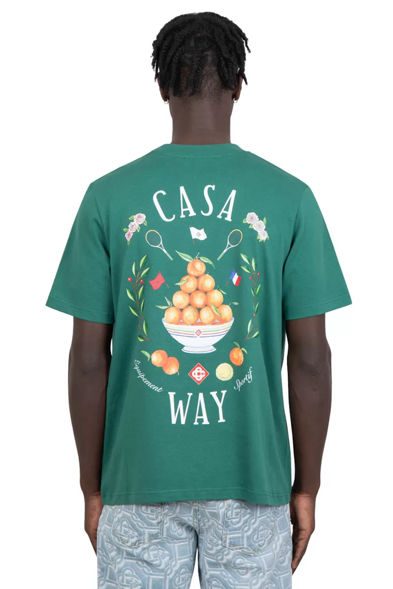 Casablanca T-shirt casa way vert