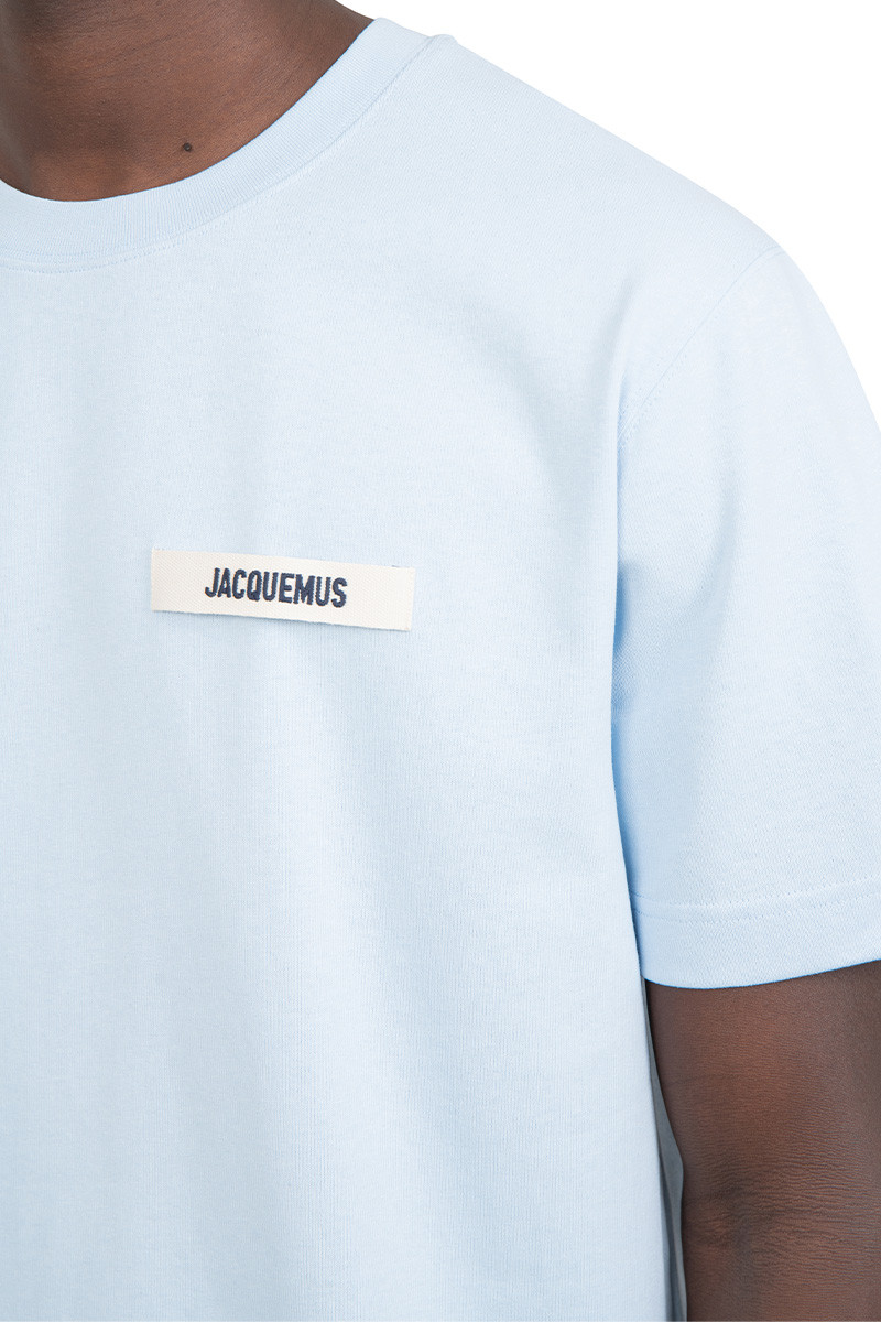 Jacquemus Blue le t-shirt gros grain