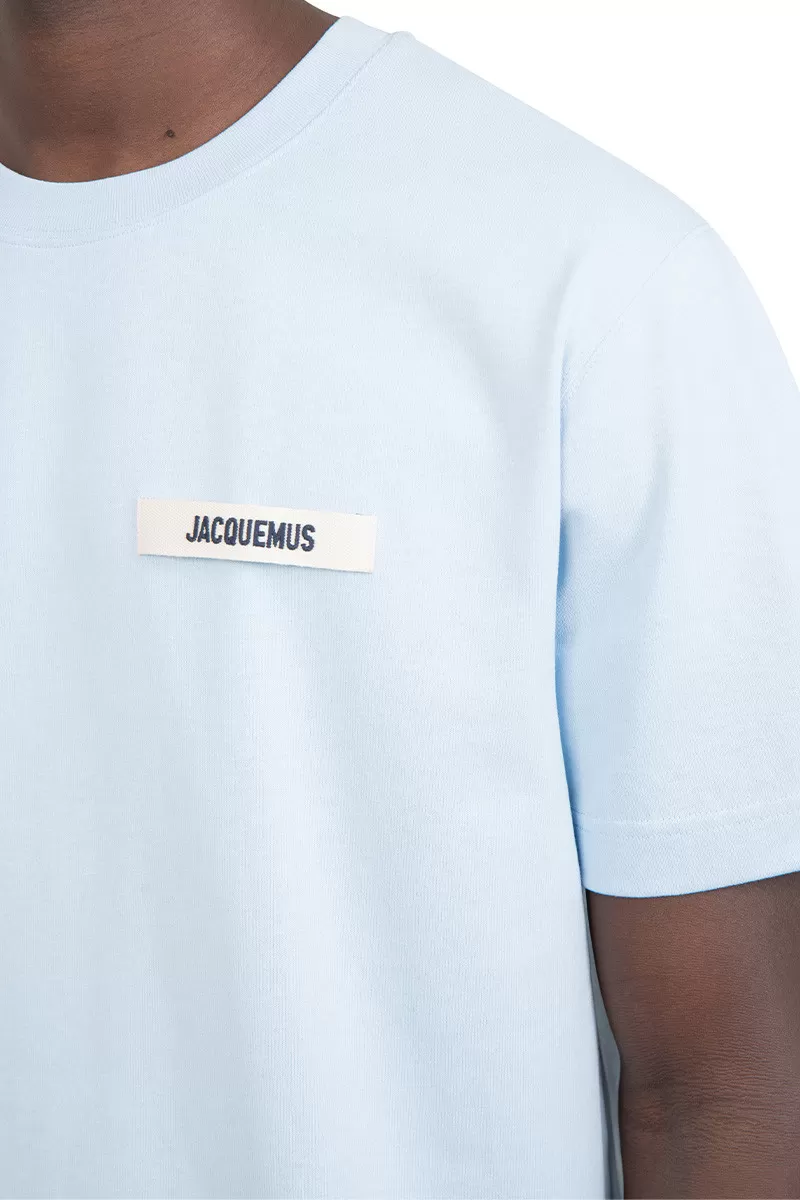 Jacquemus Le t-shirt gros grain bleu