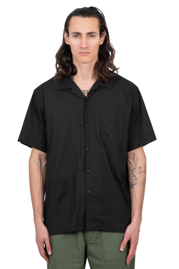 Black camp shirt
