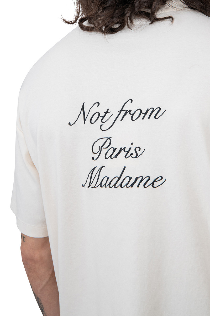 Drôle De Monsieur Beige slogan t-shirt