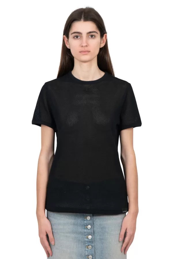 T-shirt ac mesh noir