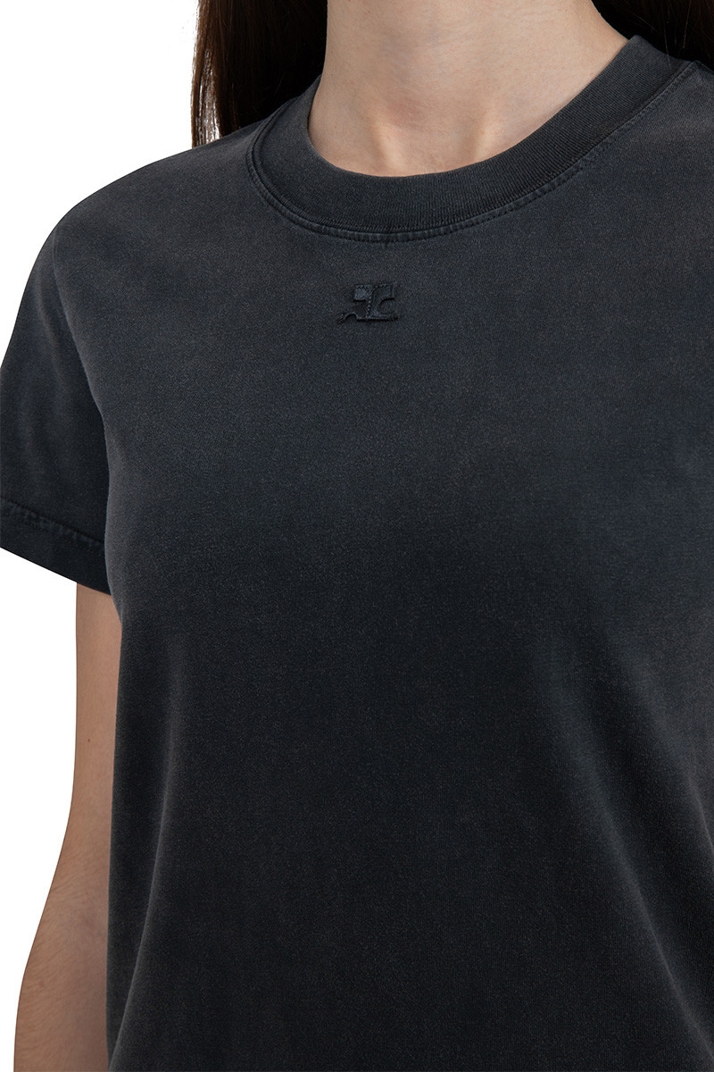 Courrèges T-shirt ac straight grey