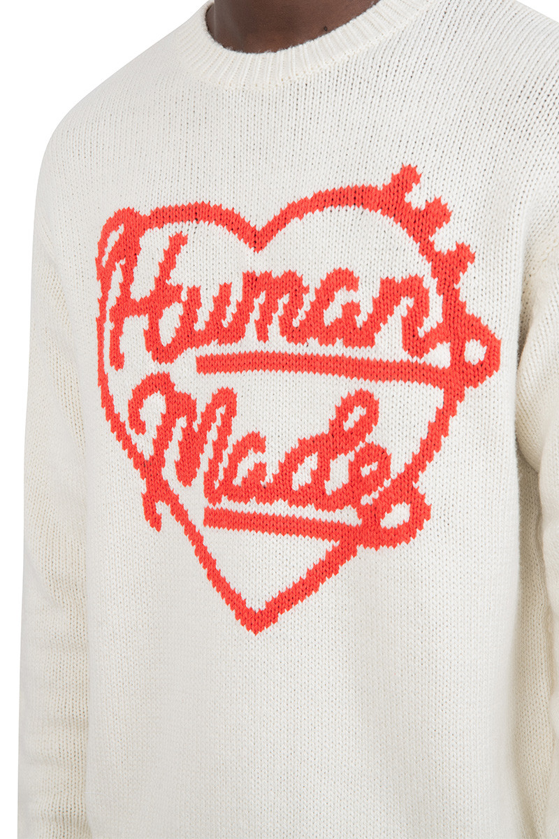 Human Made Low gauge knit sweater white