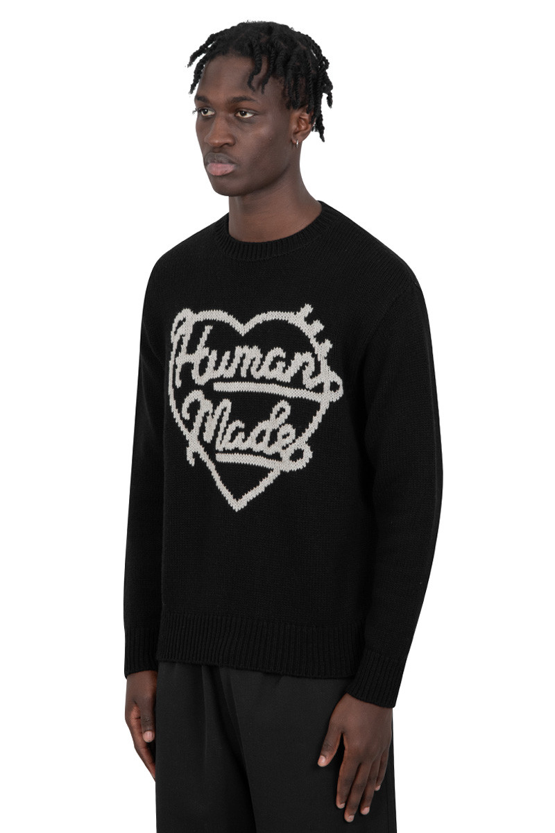 Human Made Low gauge knit sweater black