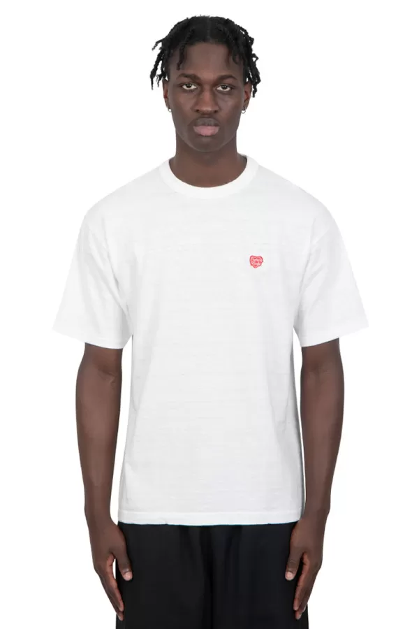 White heart badge t-shirt