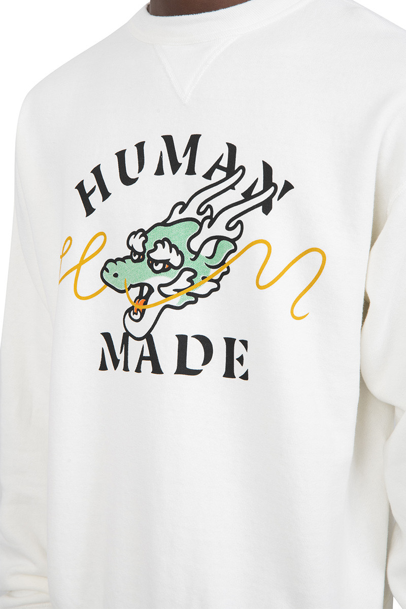 Human Made Dragon sweatshirt white