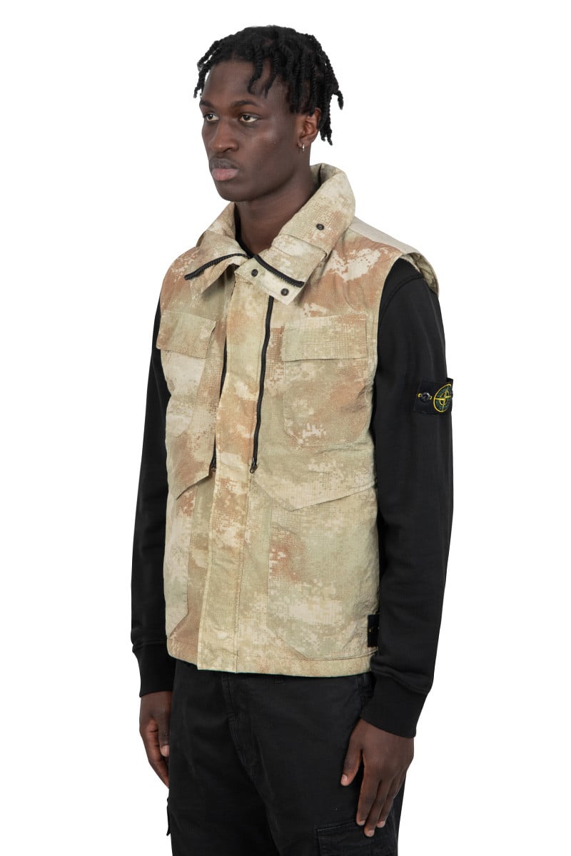 Stone Island Beige sleeveless jacket