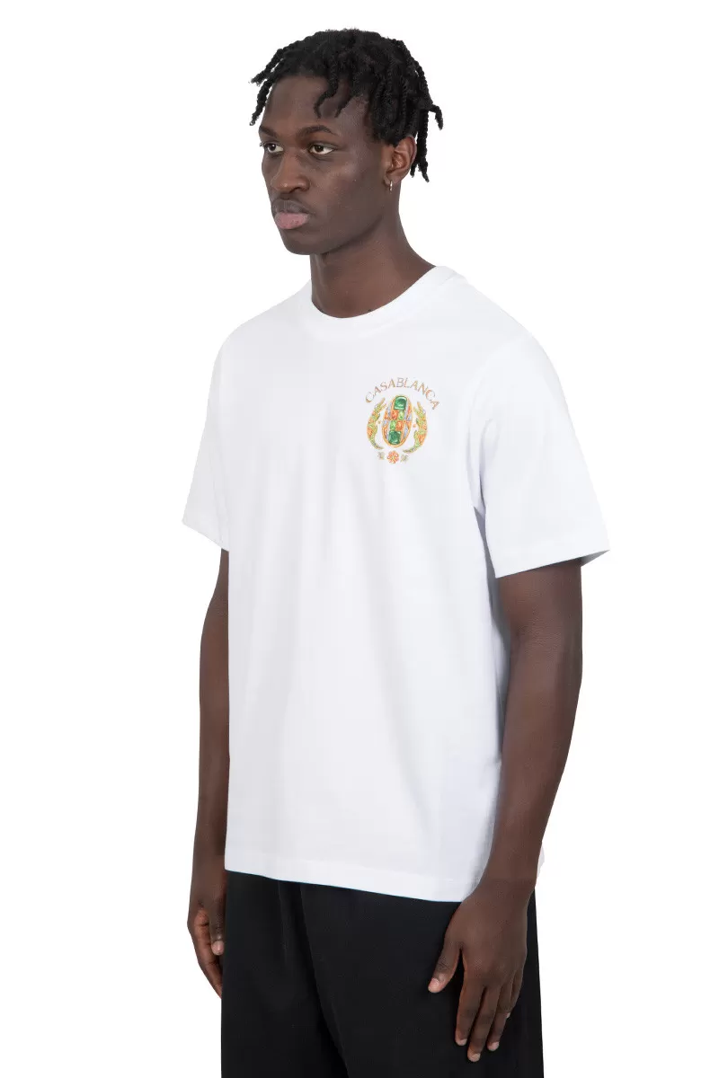 Casablanca T-shirt joyaux d’afrique blanc