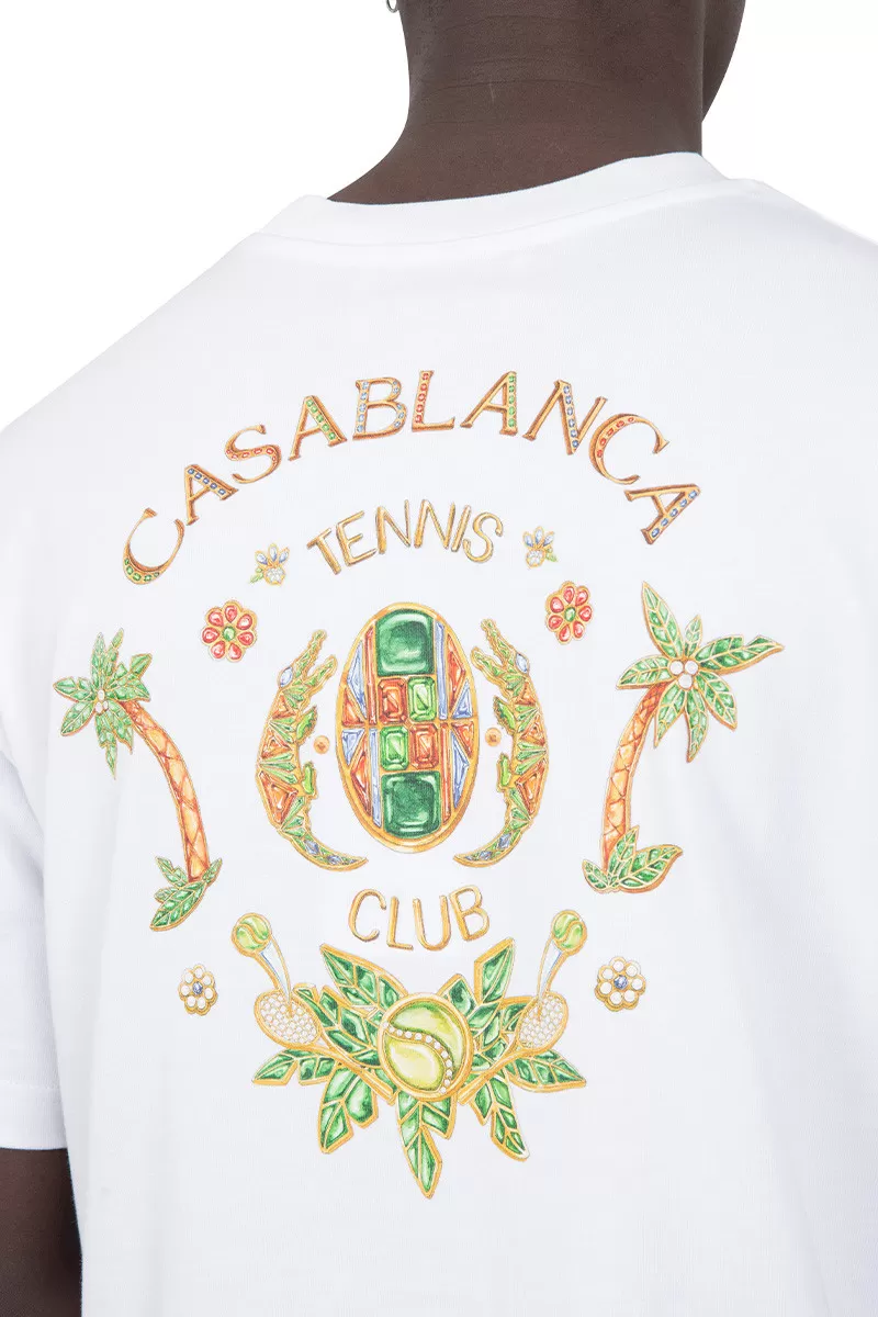 Casablanca T-shirt joyaux d’afrique blanc