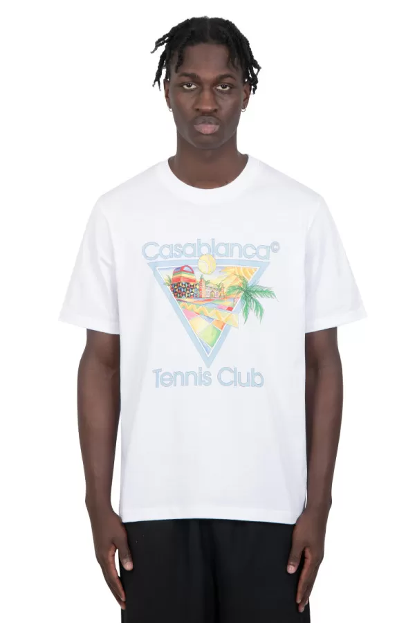 White afro cubism t-shirt