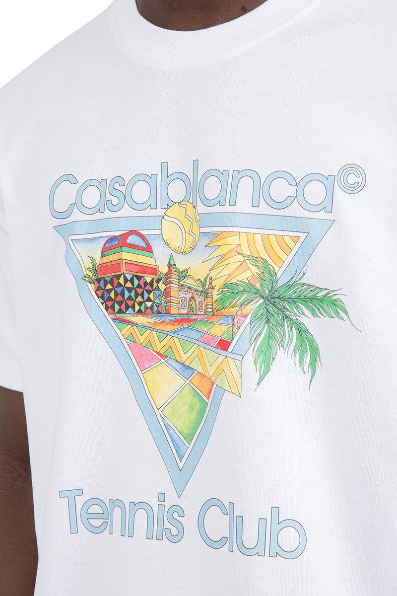 Casablanca White afro cubism t-shirt