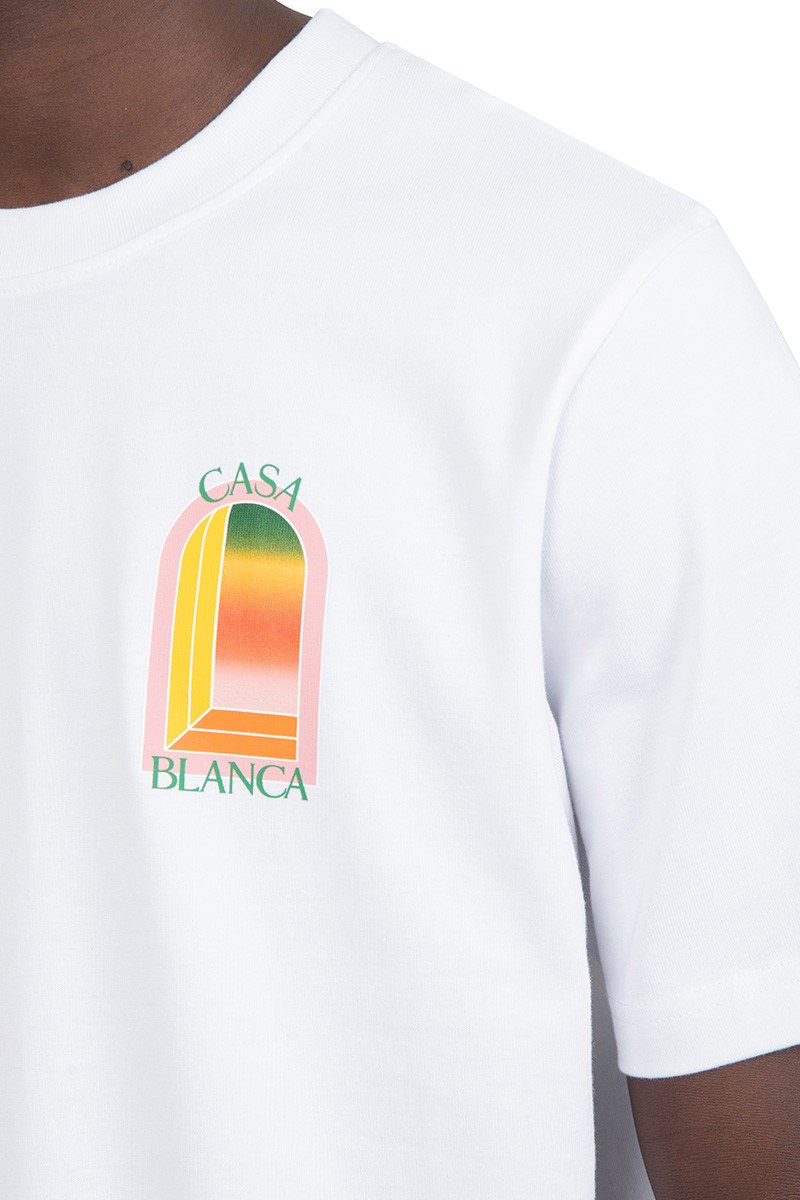 Casablanca White arch logo t-shirt