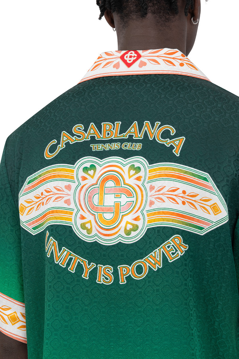 Casablanca Chemise pouvoir unifié verte