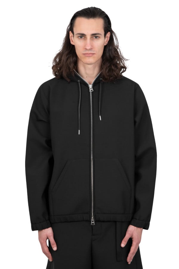 Black zip up hoodie