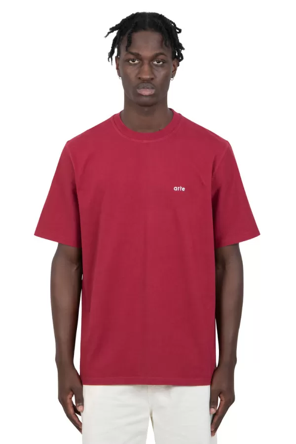 Red heart france print t-shirt