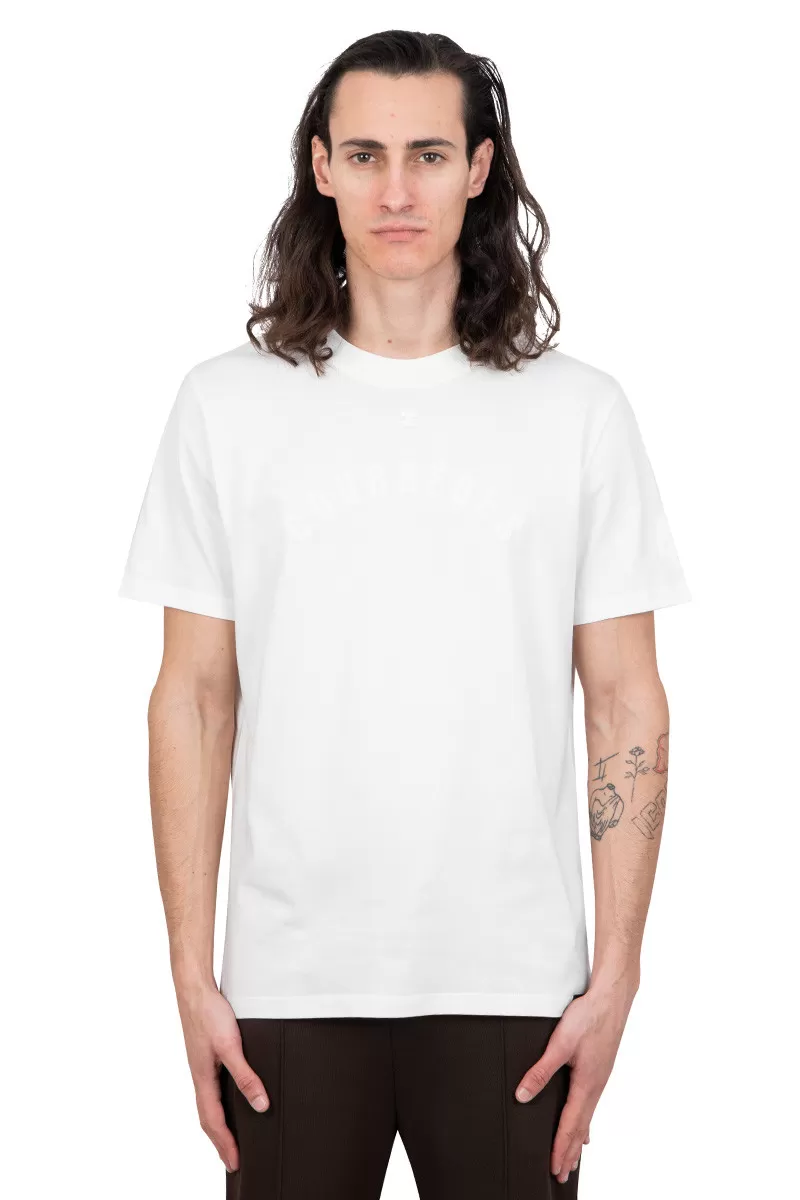 Courrèges White t-shirt ac straight printed