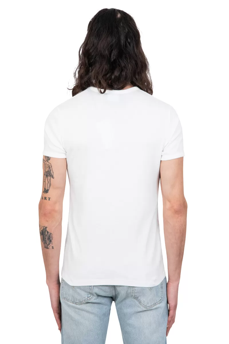 Courrèges T-shirt contraste réedition blanc