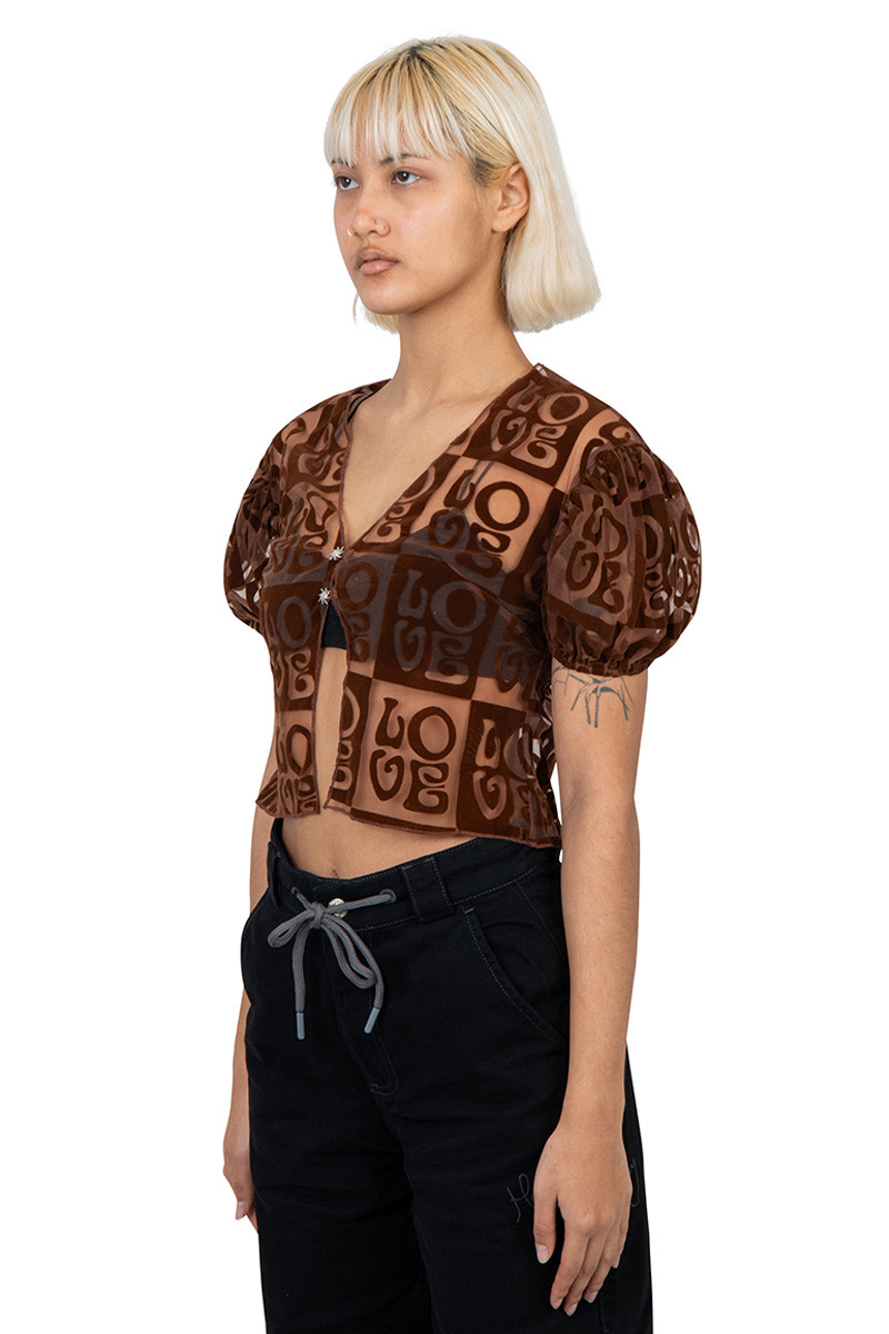House of Sunny Cas amor top brown