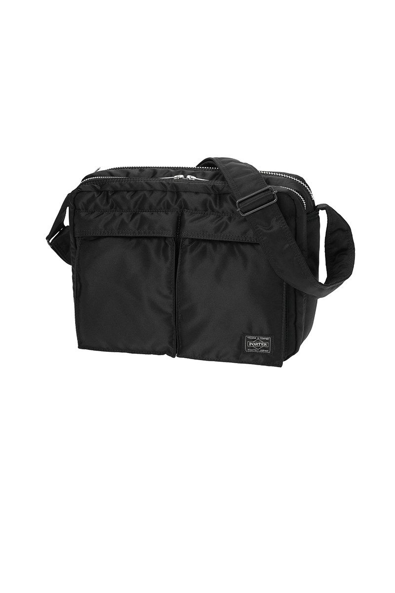 Yoshida Porter Black tanker shoulder bag