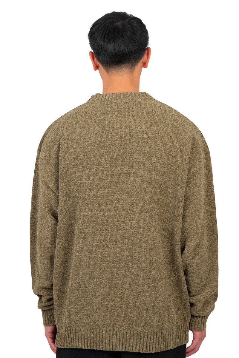 Patta Green chenille knitted sweater