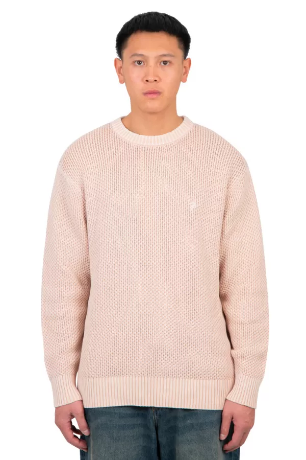 Pink classic knitted sweater