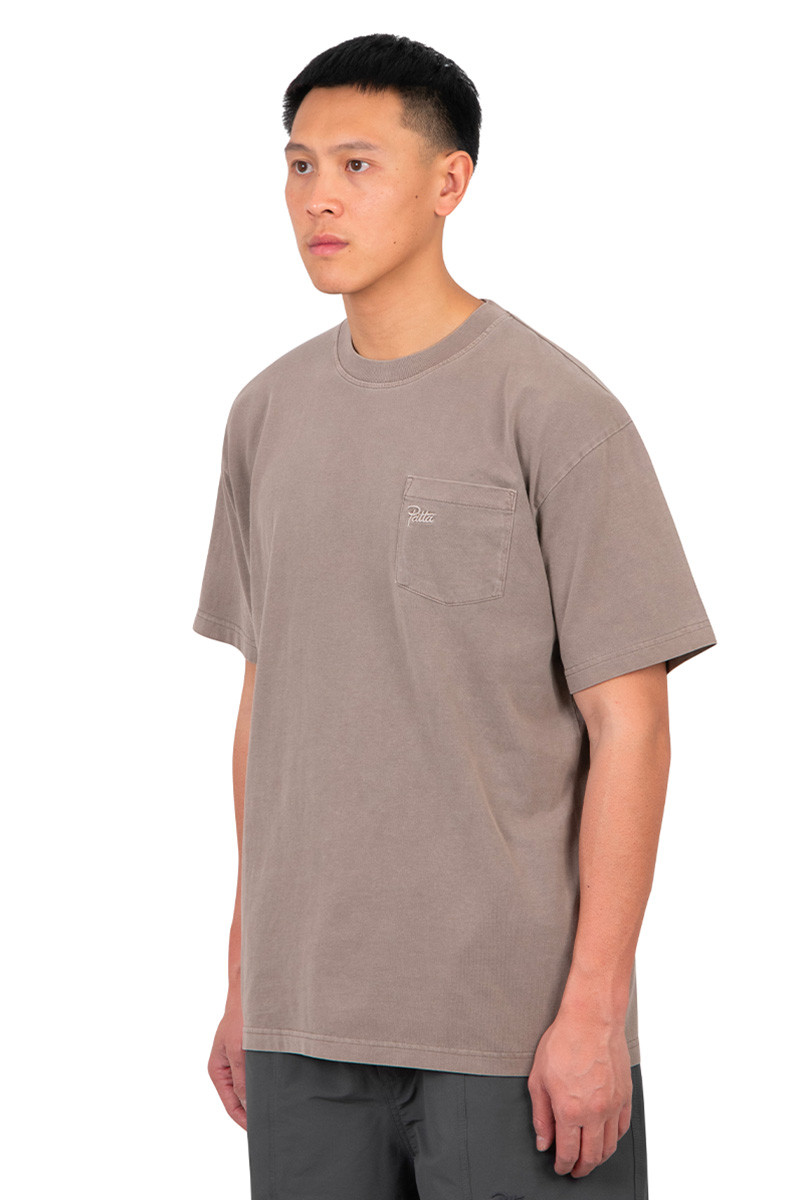 Patta T-shirt basique à poches marron