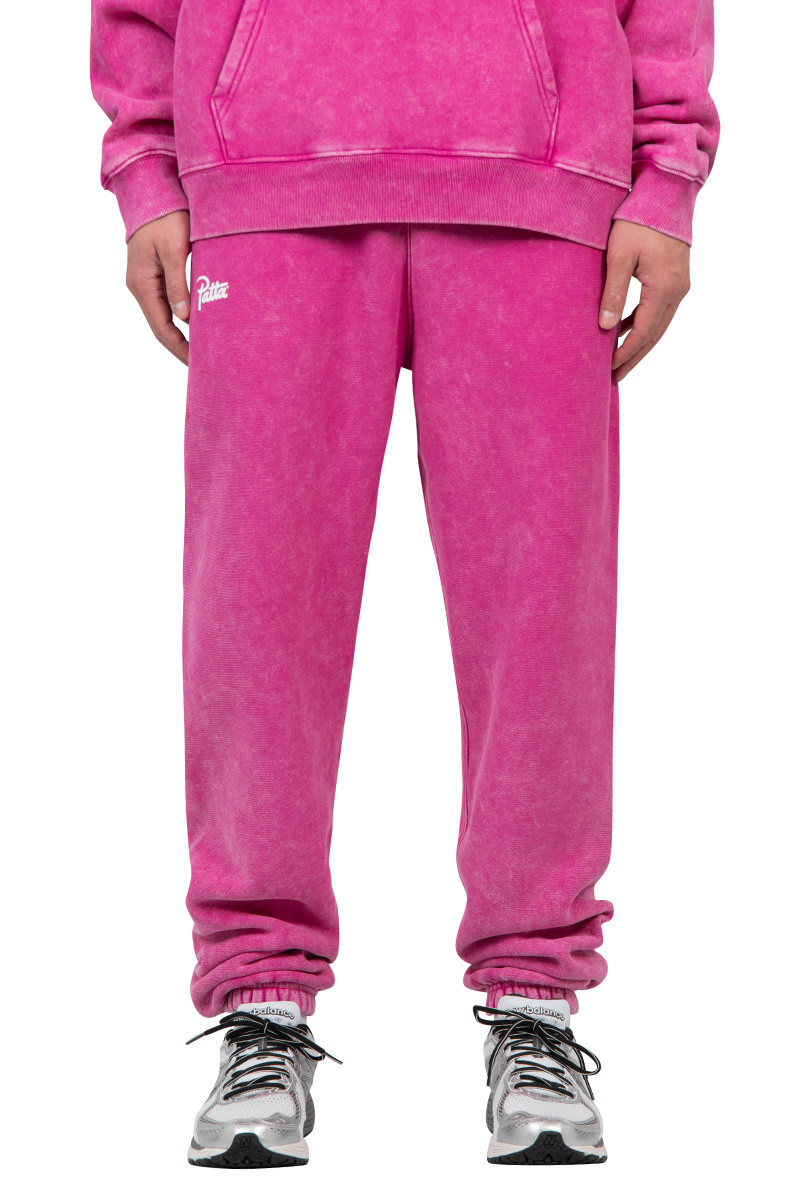 Patta Pantalon de jogging classique délavé rose