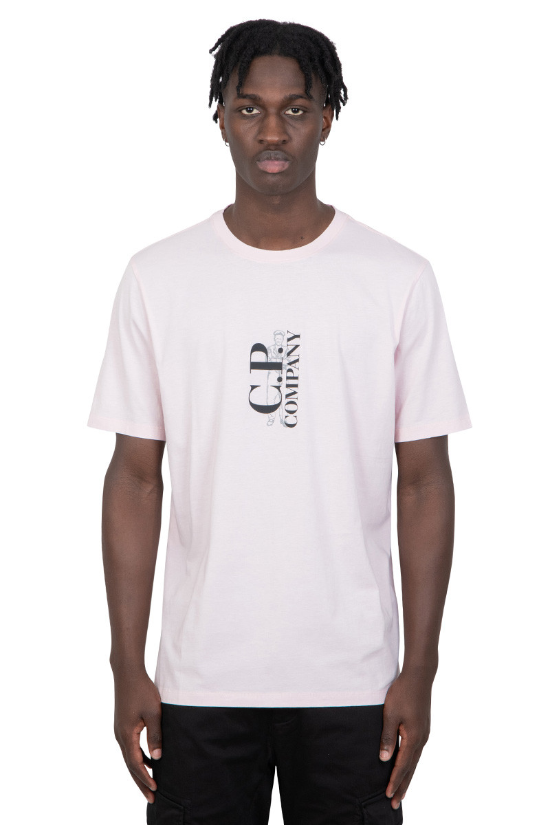 C.P. Company British sailor pink t-shirt