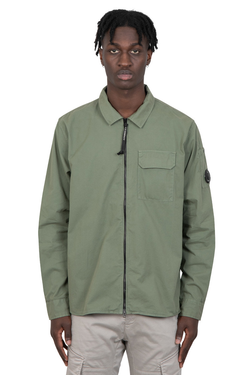 C.P. Company Green zip-up overshirt