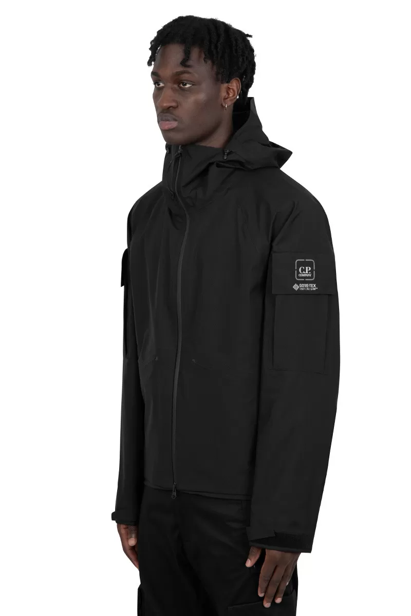 C.P. Company Metropolis Series Black gore-tex infinium boxy jacket