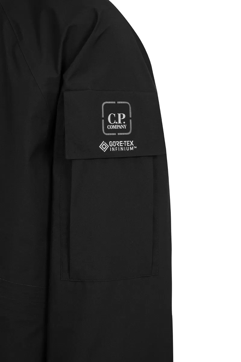 C.P. Company Metropolis Series Black gore-tex infinium boxy jacket