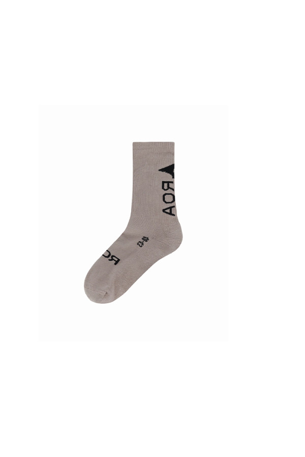 Beige logo socks