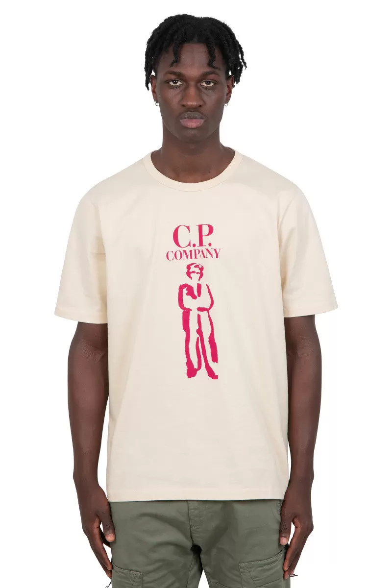 C.P. Company T-shirt twisted british sailor beige