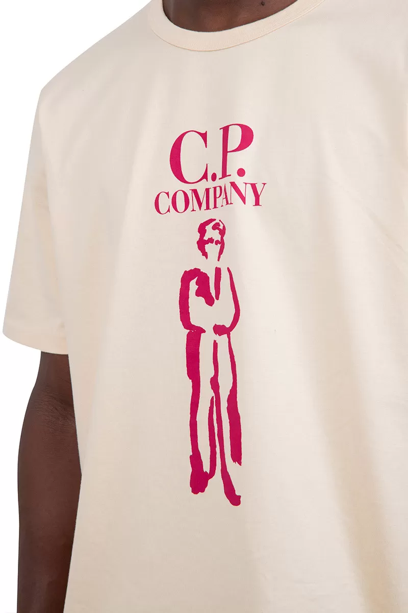 C.P. Company T-shirt twisted british sailor beige