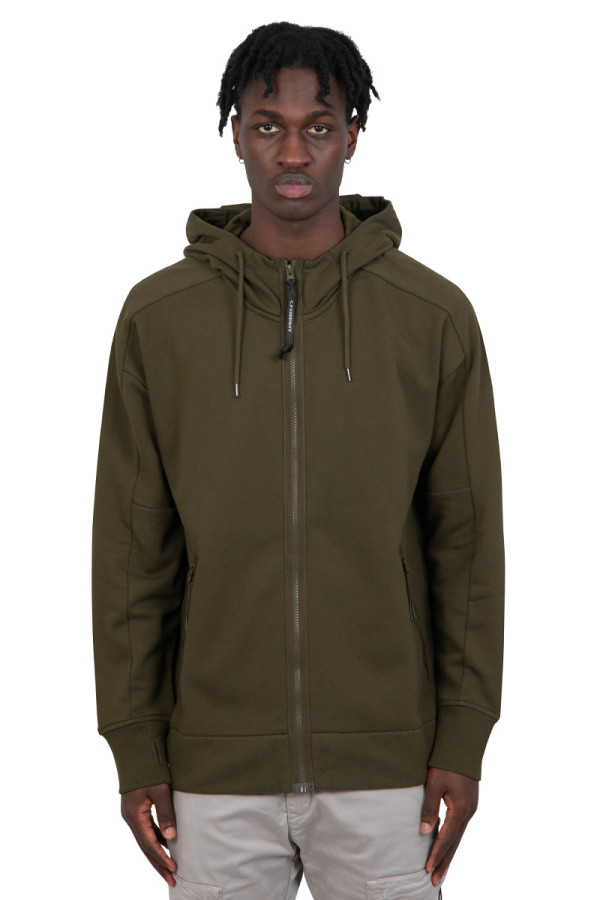 Zip-up hoodie  google green