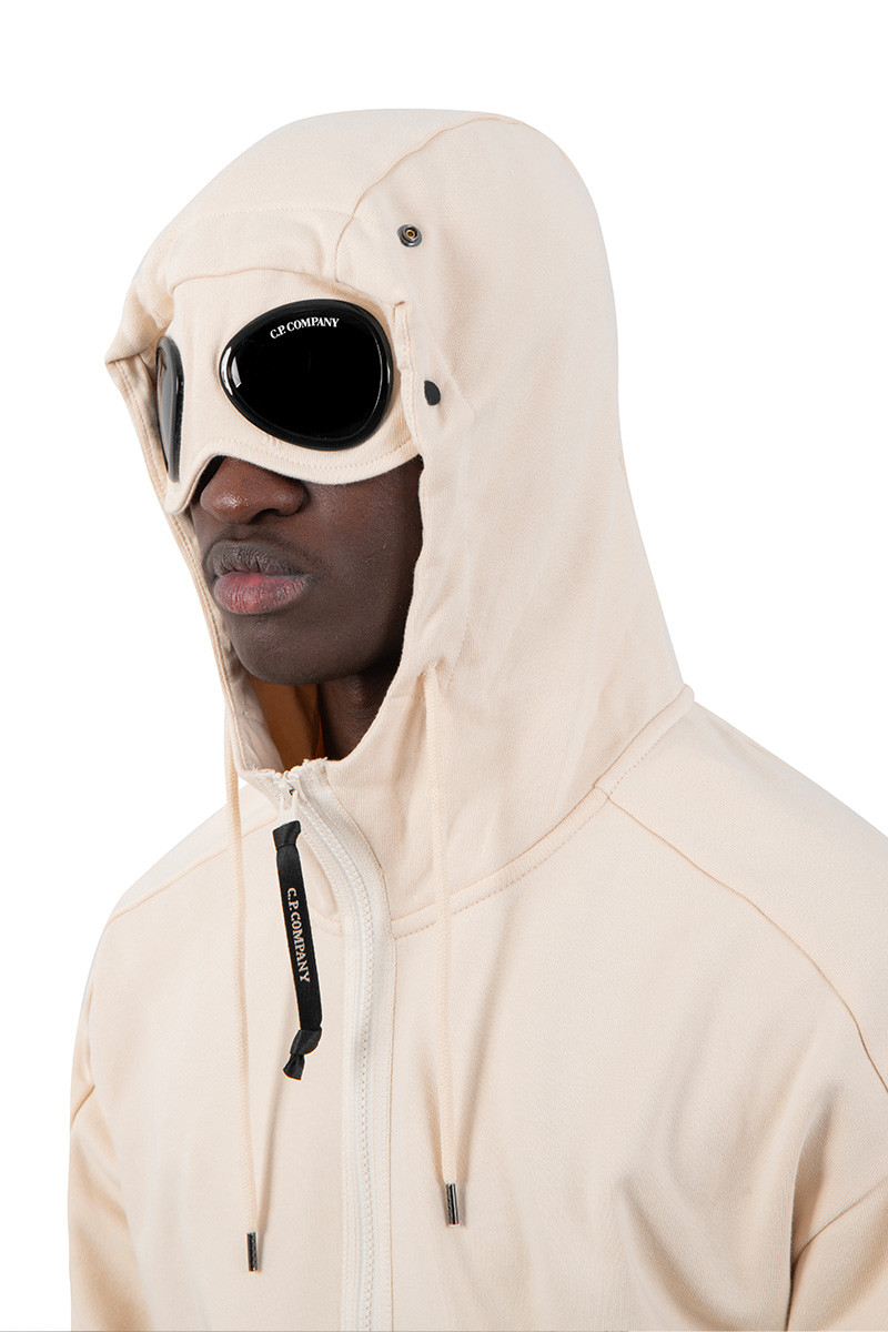C.P. Company Zip-up hoodie google beige