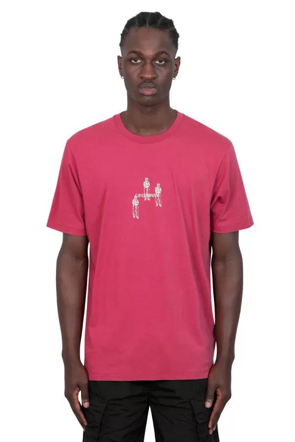 Pink relaxed graphic t-shirt