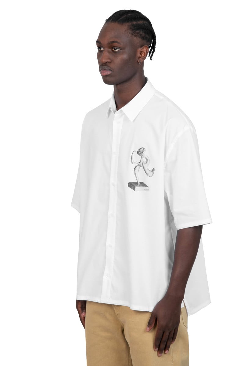 Jacquemus La chemise cabri blanc et noir