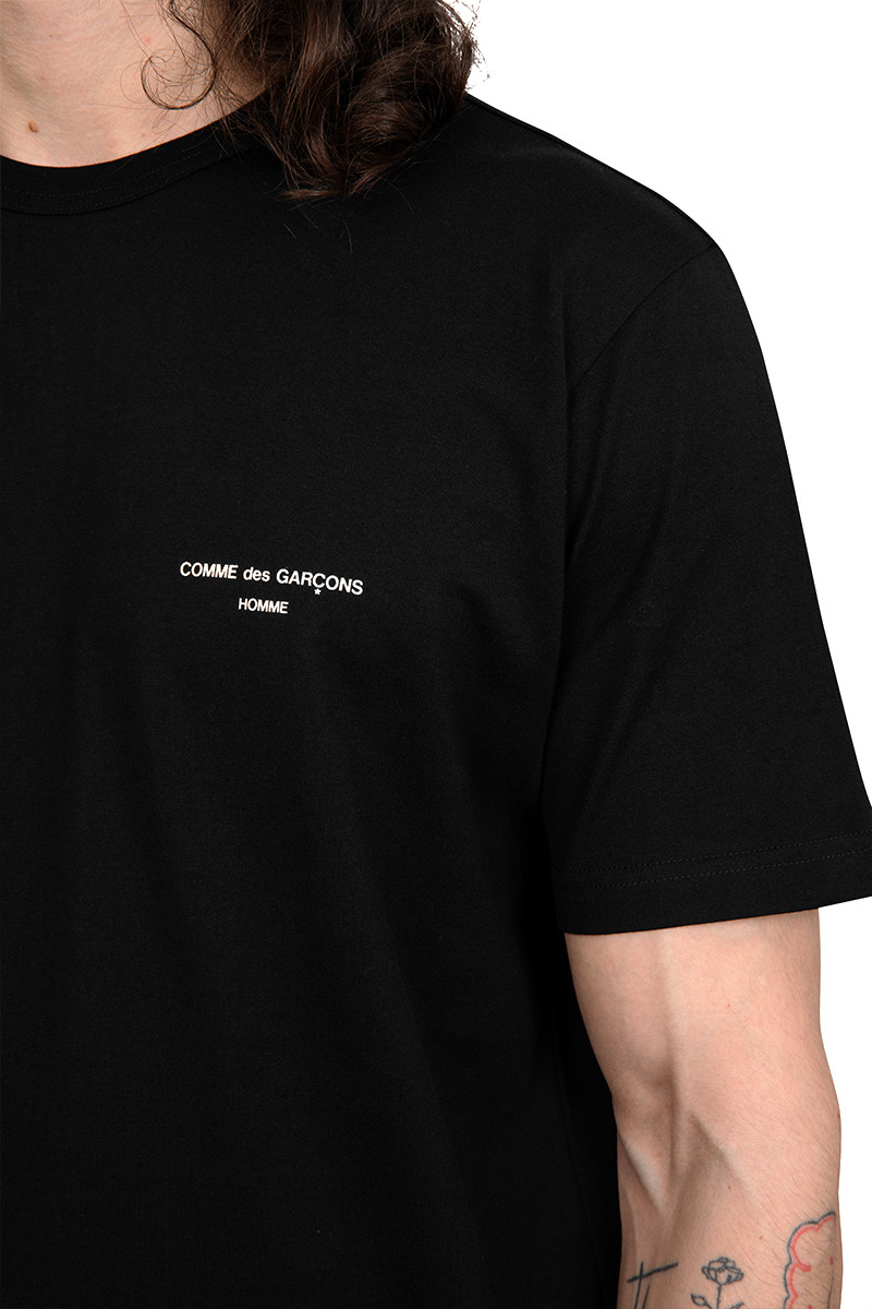 Comme Des Garçons Homme Black logo t-shirt