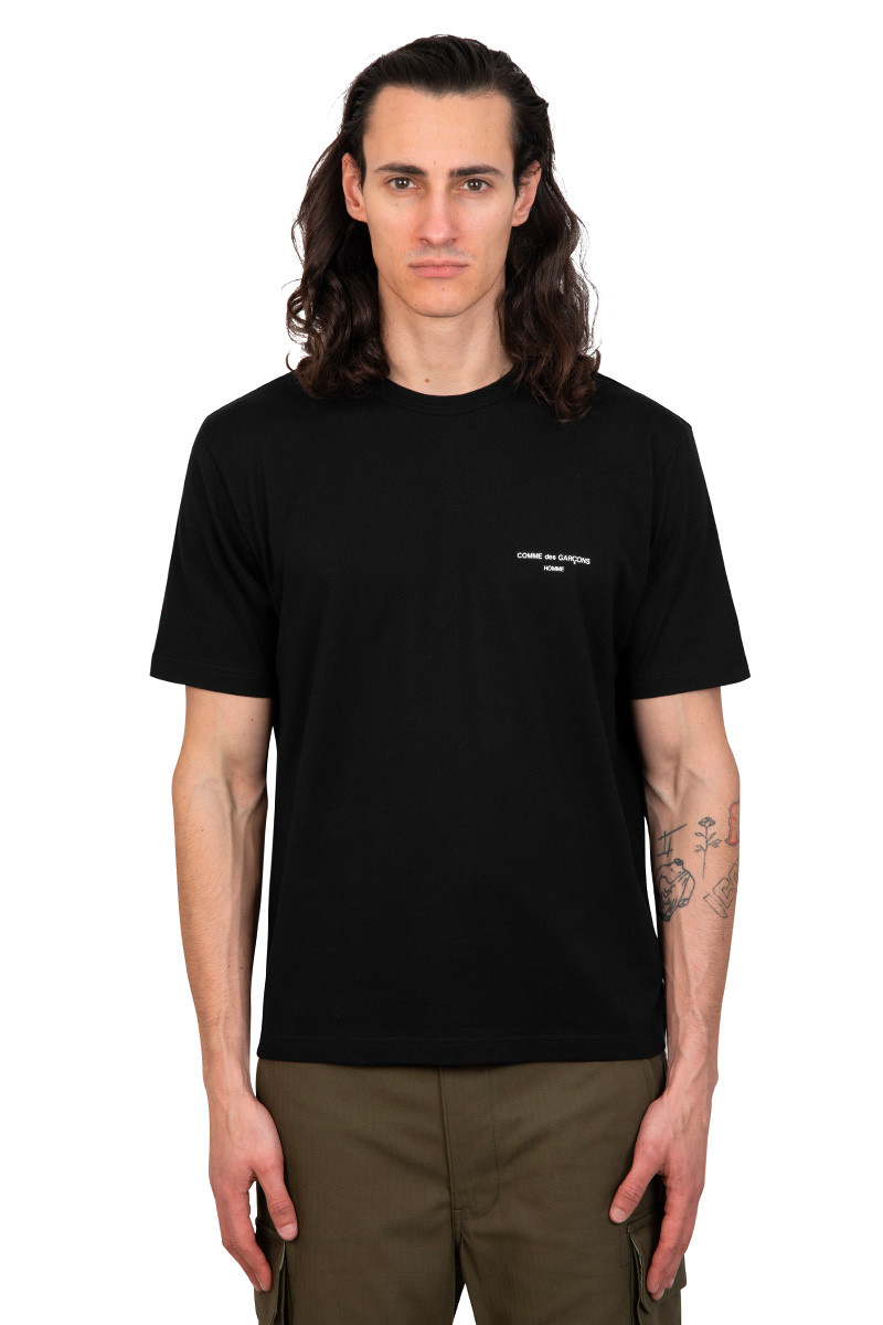 Comme Des Garçons Homme Black logo t-shirt