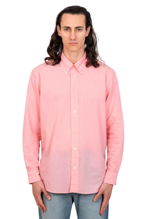 Chemise boutonnée rose