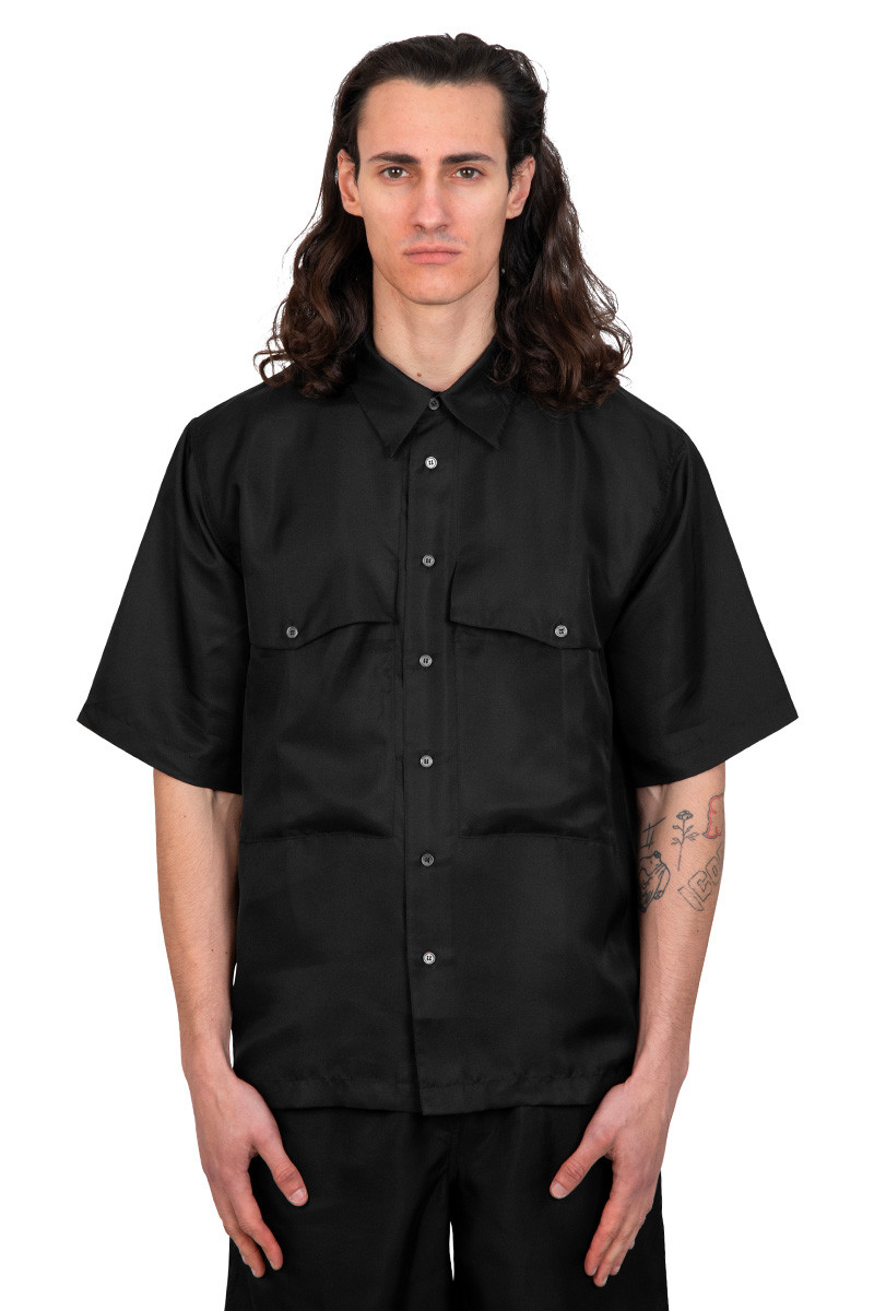 Sunflower Black silk shirt