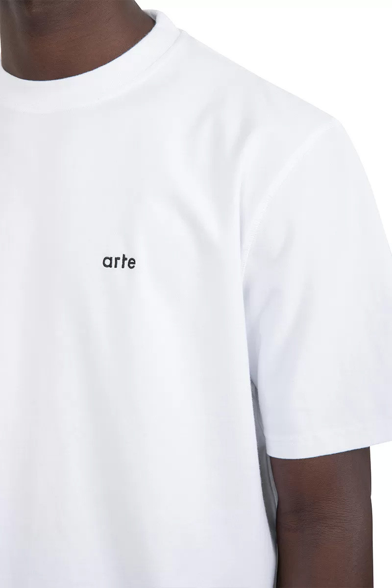 Arte T-shirt imprimé heart rings blanc