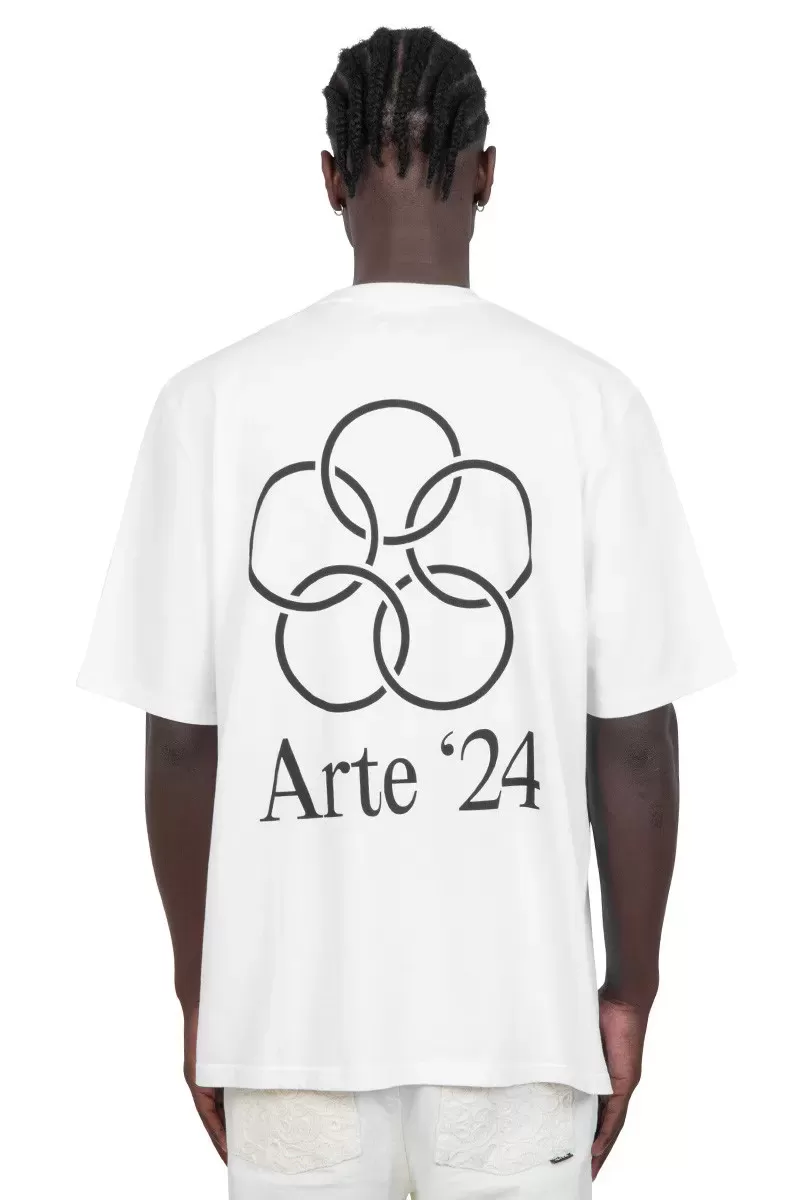 Arte T-shirt 24 circle blanc