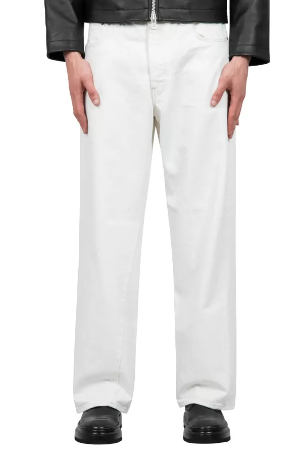 Pantalon wide twist blanc