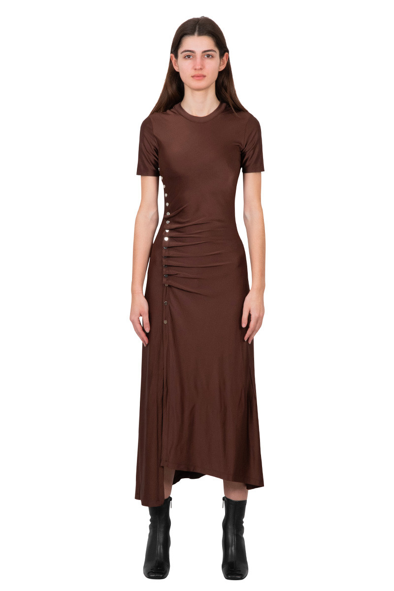Rabanne Brown long draped dress