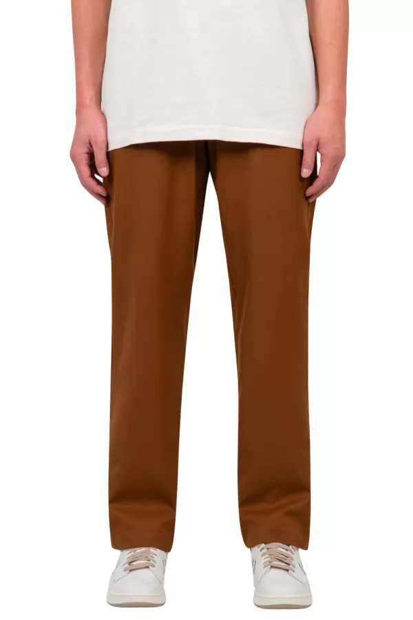 Pantalon droit marron